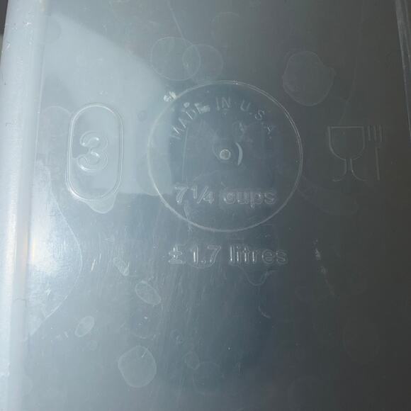 Tupperware Modular Mates Flip Top Blue Seals #4 9 3/4 cup and #3 7 1/4 Cup - Picture 6 of 14